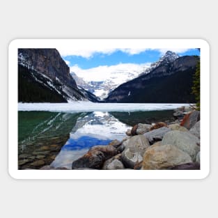 Lake Louise Victoria Glacier Alberta Canadian Rockies Canada Sticker